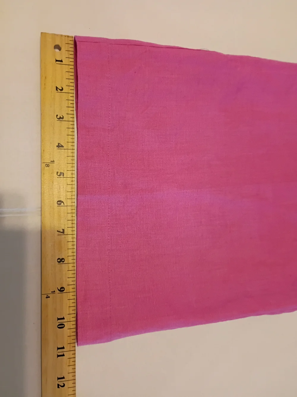 Laura Leigh‎ Women's Wide-Leg 100% Lined Linen Bright Pink Pants Sz 10
